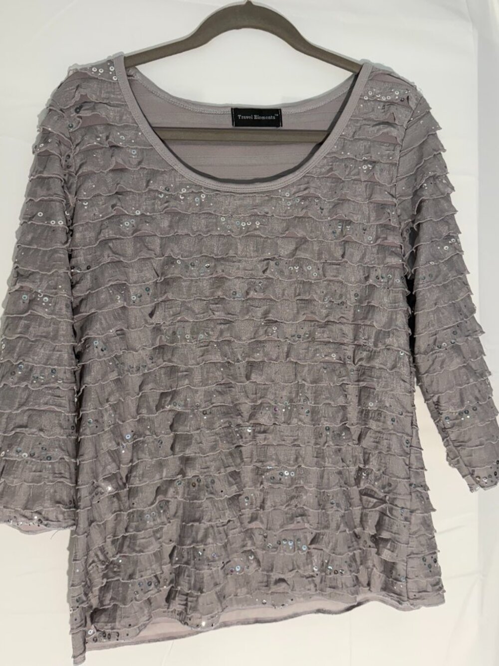 Womens Top with ruffles.